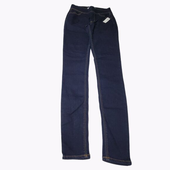 Old Navy Rockstar Jegging Jeans Womens Size 4 Tall Mid Rise Dark Wash Denim Pant - Picture 2 of 8